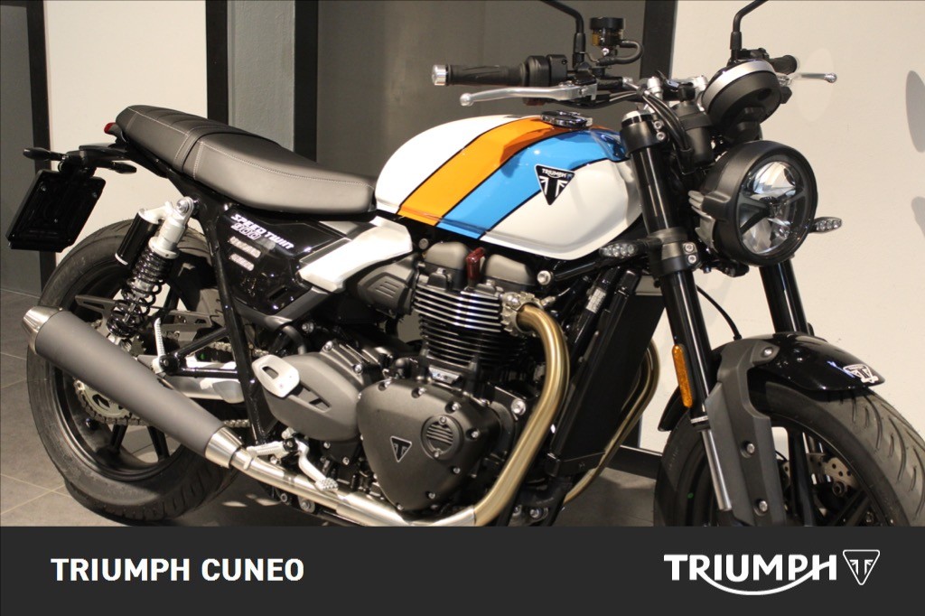 TRIUMPH Speed Twin 900 Pure White/Blue/Orange Abs